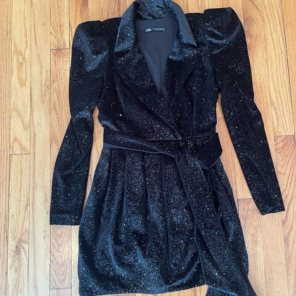 Zara cocktail dress long sleeve women’s size XS - Picture 2 of 7